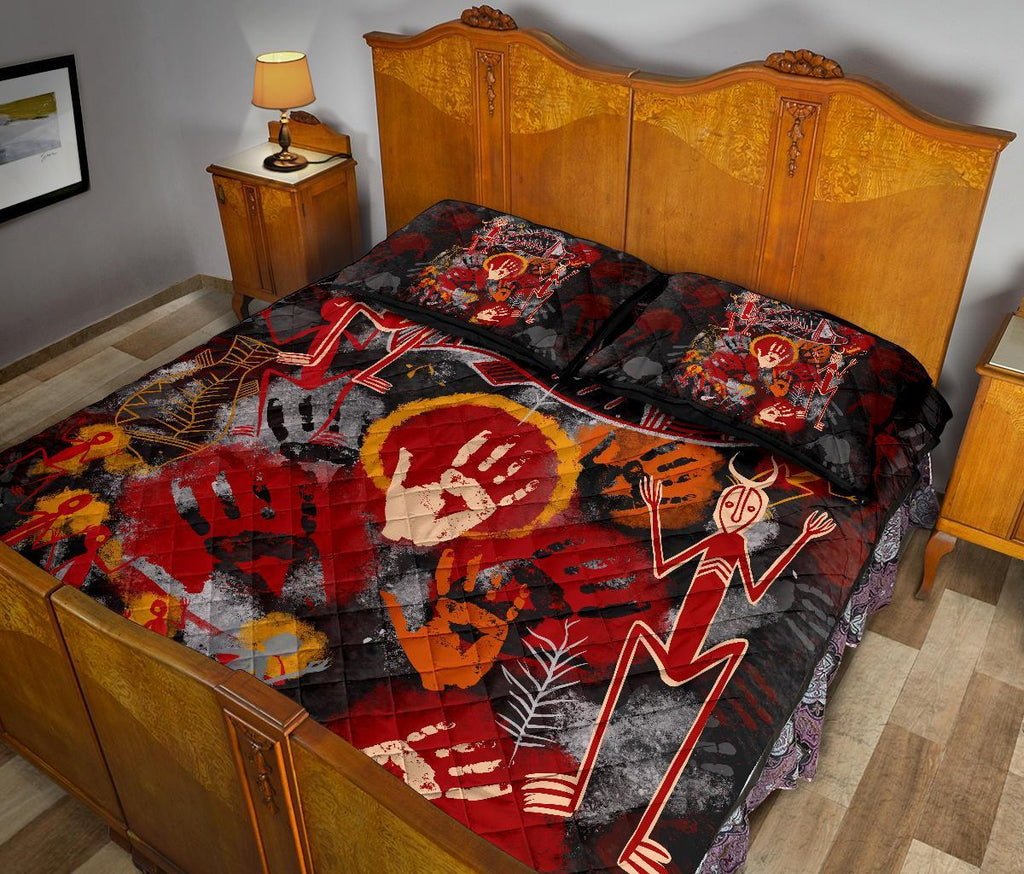 aboriginal-quilt-bed-set-indigenous-fish-hand-art