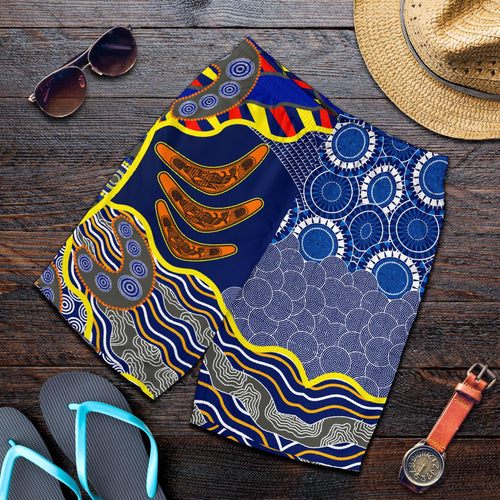 aboriginal-mens-shorts-australian-boomerang-dot-painting-art