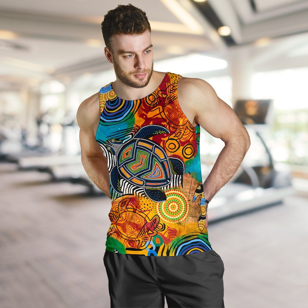 aboriginal-mens-tank-top-turtle-indigenous-art