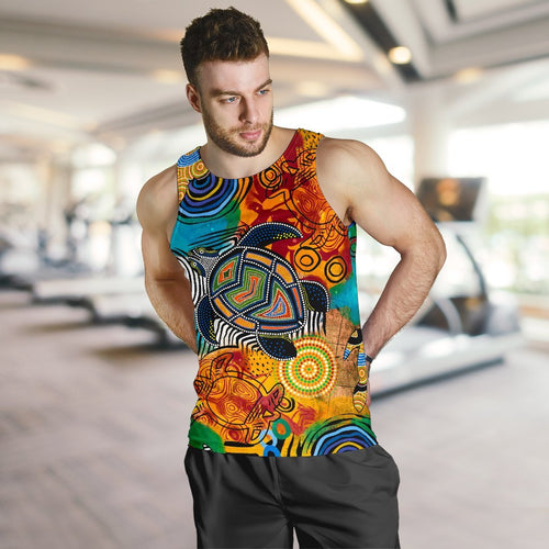 aboriginal-mens-tank-top-turtle-indigenous-art
