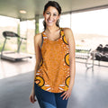 Aboriginal Women's Racerback Tank - Indigenous Art Patterns Ver03 - Vibe Hoodie