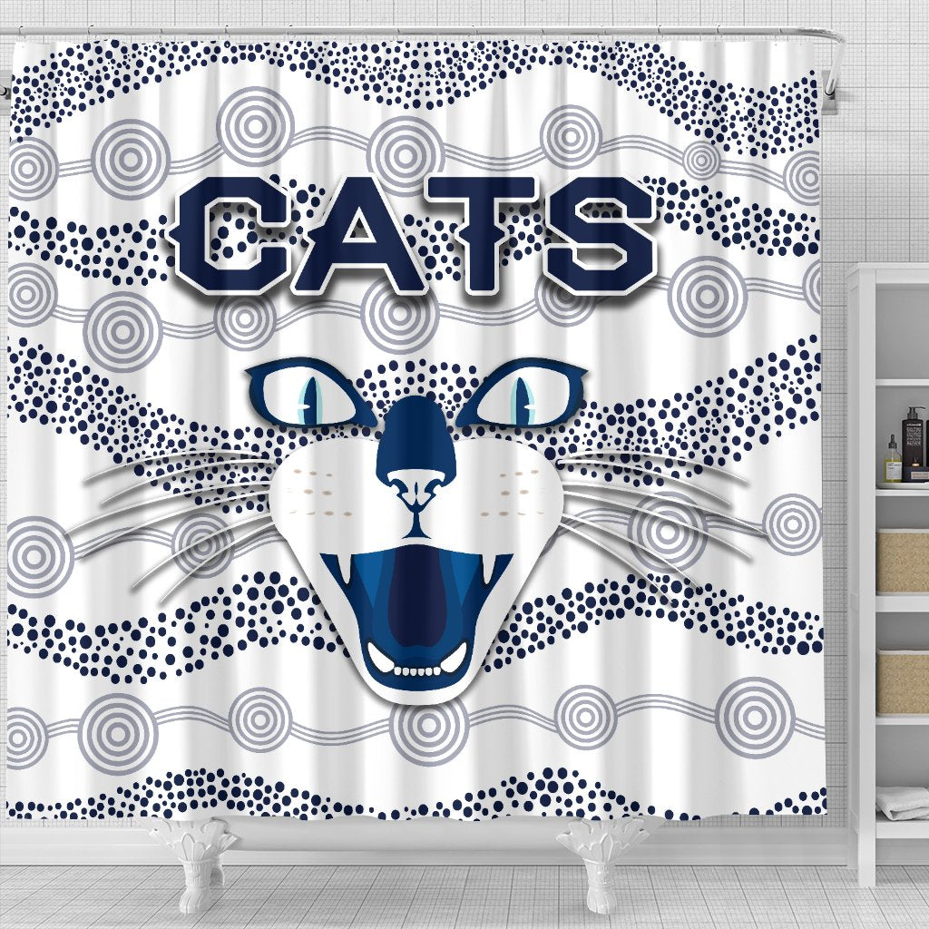 geelong-shower-curtain-cats-indigenous-white