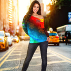 Naidoc Women's Off Shoulder Sweater  - Proud To Be - Vibe Hoodie