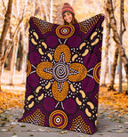 aboriginal-premium-blanket-flowers-dot-panting-art