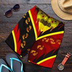 aboriginal-mens-shorts-indigenous-flag-with-footprint-hand-art