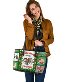 christmas-leather-tote-bag-light-green-merry-christmas