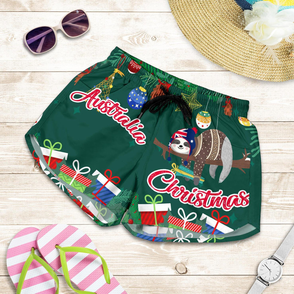 Christmas Women's Shorts Green - Merry Christmas - Vibe Hoodie