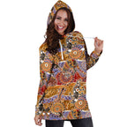 aboriginal-hoodie-dress-koala-kangaroo-patterns-australian-animals