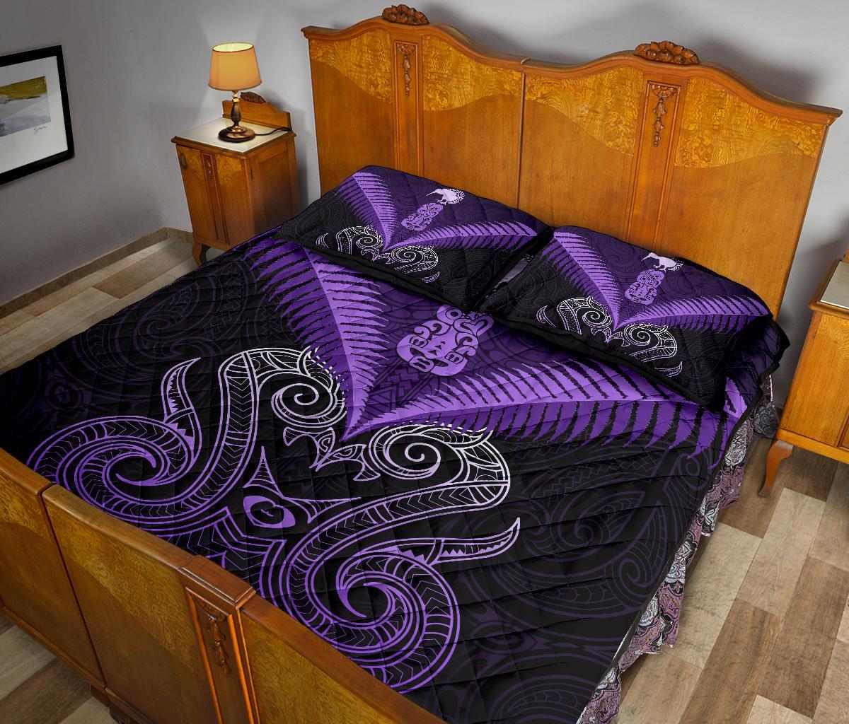 maori-manaia-new-zealand-quilt-bed-set-purple