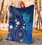 aboriginal-premium-blanket-australia-indigenous-flag-circle-dot-painting-art-blue