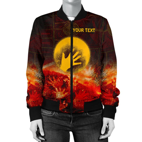 custom-aboriginal-womens-bomber-jacket-indigenous-flag-hand-art
