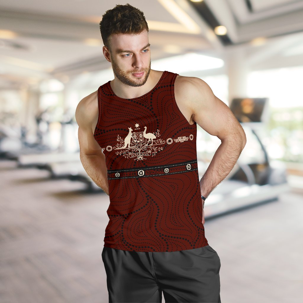 men-tank-top-australian-coat-of-arms-mens-tank-aboriginal-patterns