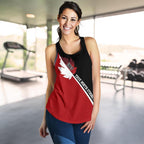 Canada Strong And Free Women'S Racerback Tank - Vibe Hoodie