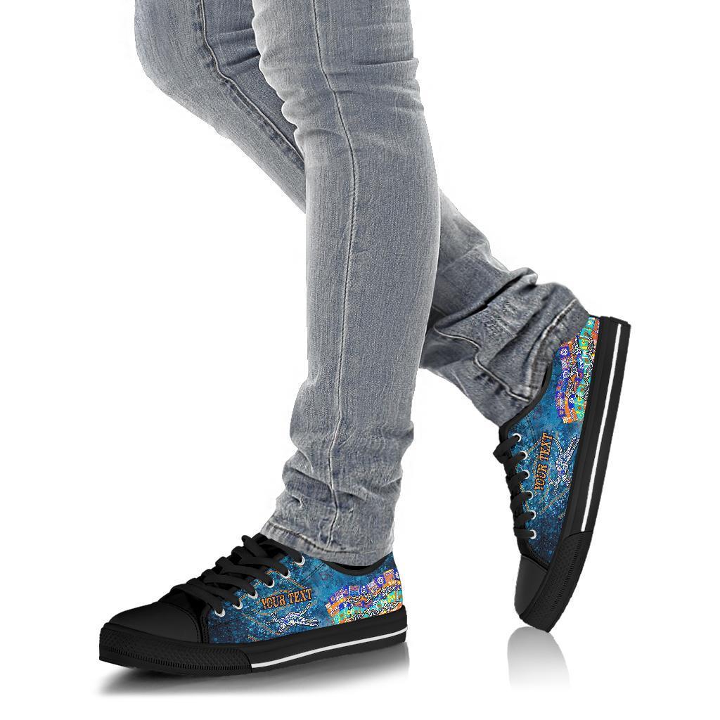 custom-text-low-top-shoes-kangaroo-dreaming