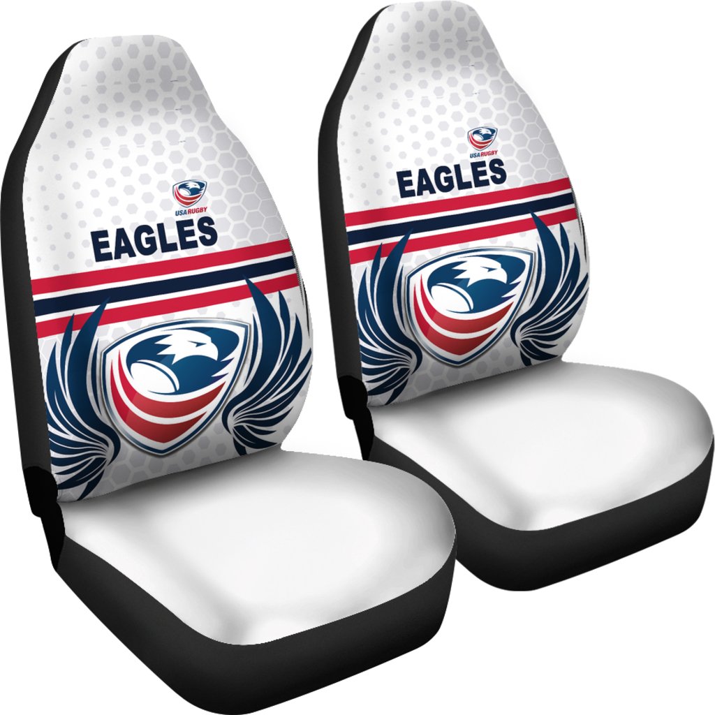 usa-rugby-car-seat-covers-eagles-simple-style-white