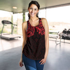 New Zealand Women'S Racerback Tank, Maori Polynesian Tattoo Red - Vibe Hoodie
