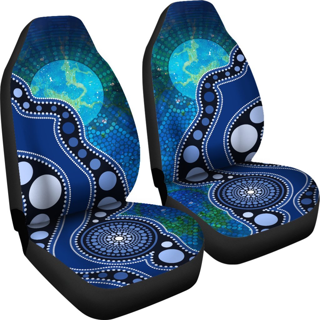 aboriginal-car-seat-covers-australia-indigenous-flag-circle-dot-painting-art-blue