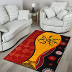 aboriginal-rugs-koori-dot-acrylic-paint-dreamtime-dance