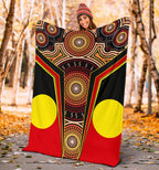 premium-blanket-aboriginal-with-dot-painting-art