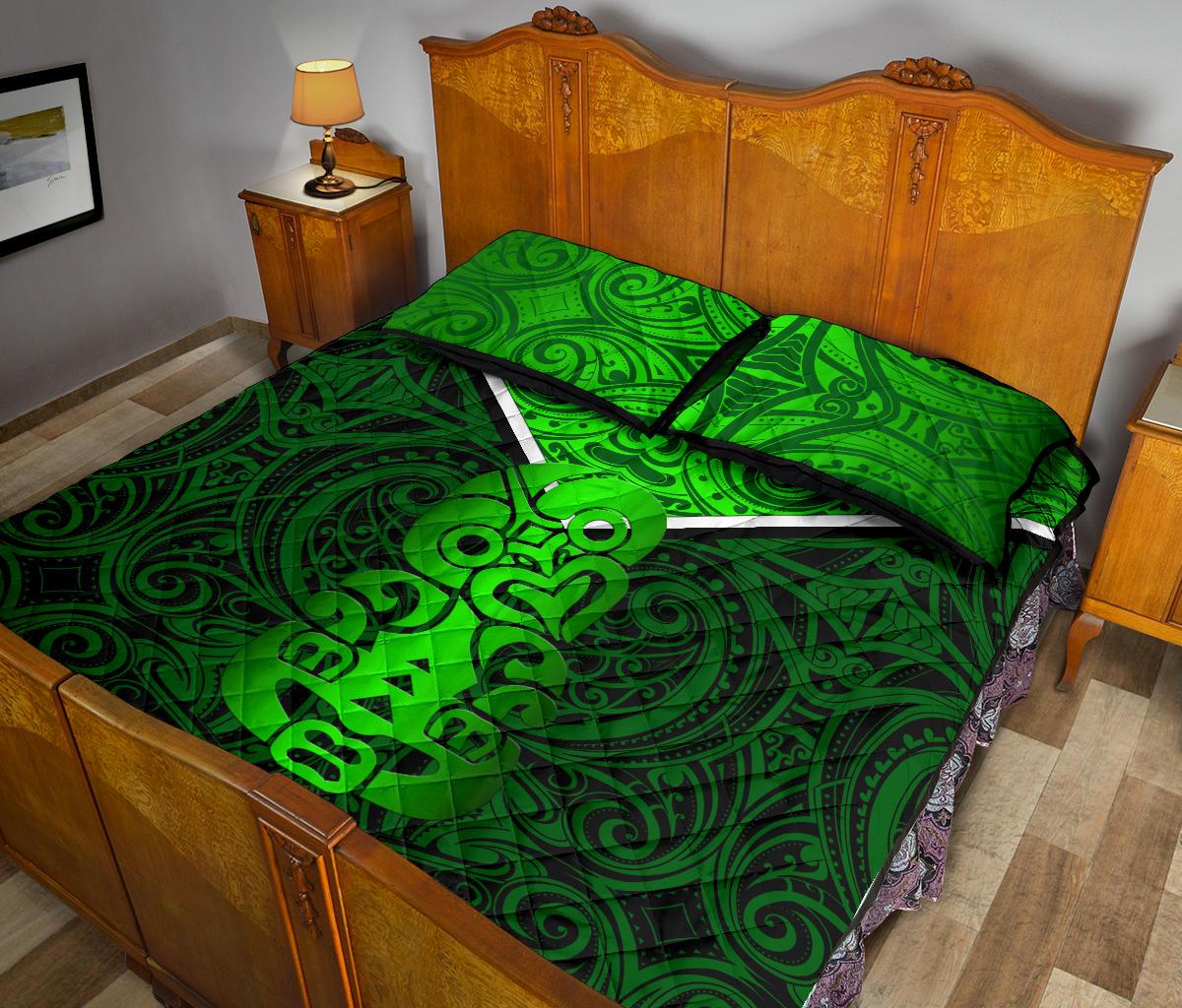 new-zealand-maori-rugby-quilt-bed-set-pride-version-green
