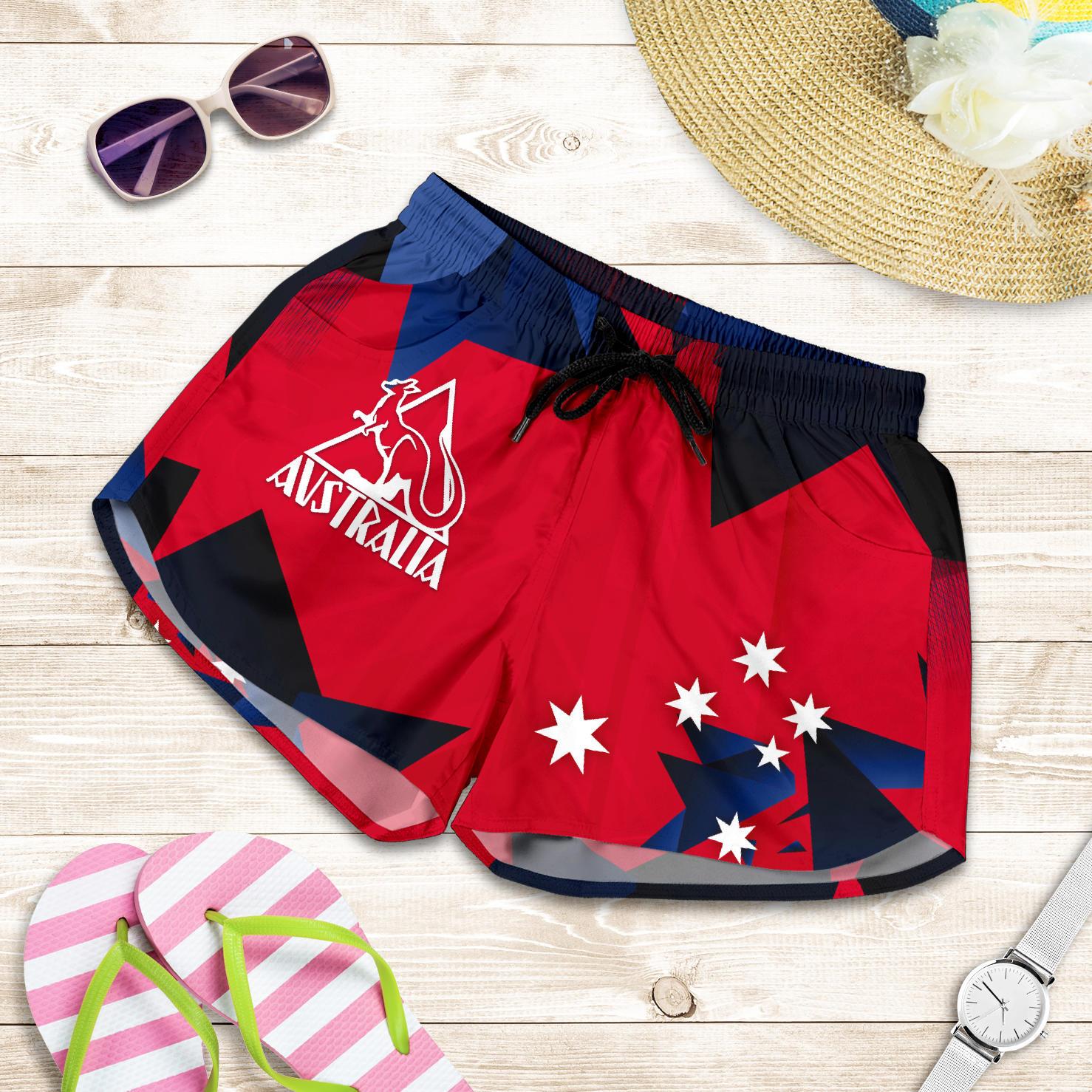 Short - Kangaroo Symbol Short Southern Cross Australia - Women - Vibe Hoodie