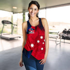 Racerback Tank - Australian Coat Of Arms Top Tank Australian Kangaroo - Women - Vibe Hoodie