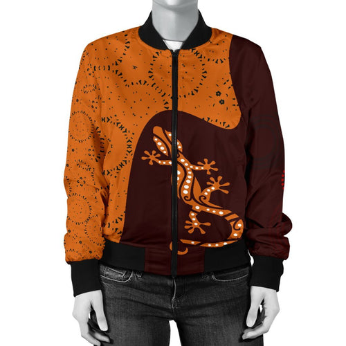 aboriginal-womens-bomber-jacket-lizard-in-aboriginal-dreaming