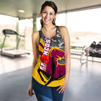 (Custom Personalised) Brisbane Broncos Women's Racerback Tank Anzac Day - Camo Style - Vibe Hoodie
