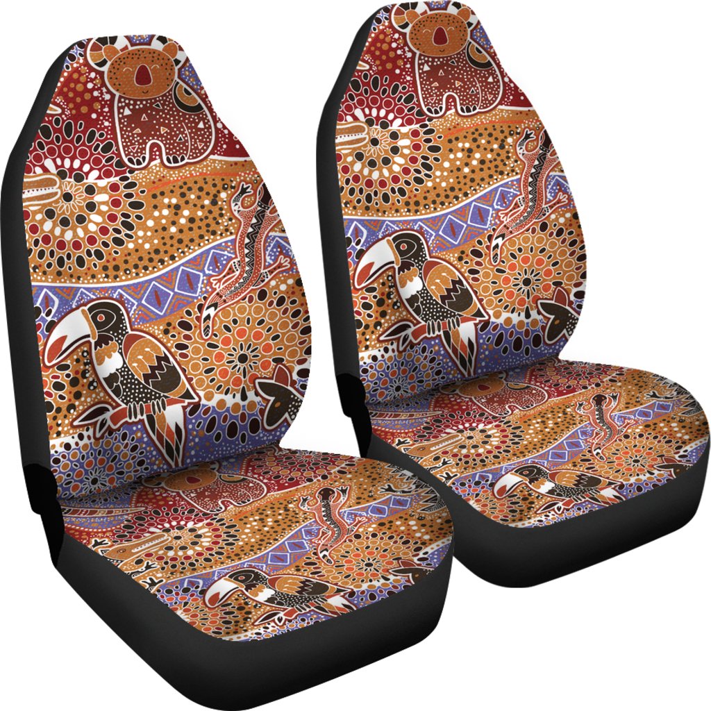 aboriginal-art-seat-covers-toucan-lizard-koala