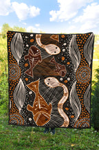 aboriginal-premium-quilt-indigenous-fish-and-snake