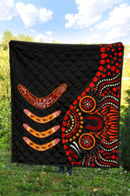 aboriginal-premium-quilt-aboriginal-boomerangs-with-dot-painting-pattern