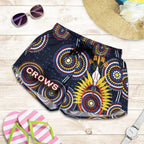 Adelaide Women Shorts Original Indigenous Crows - Vibe Hoodie