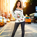 Rabbitohs Indigenous Off Shoulder Sweater Animals Aboriginal - Vibe Hoodie