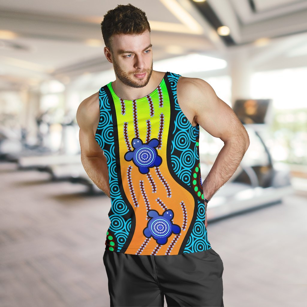 mens-tank-top-aboriginal-turtle