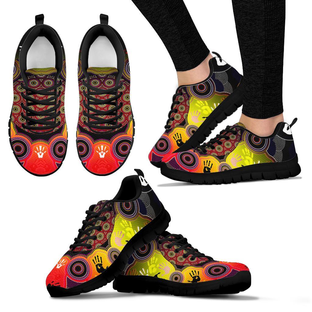 aboriginal-sneakers-indigenous-circle-dot-painting-hand-art