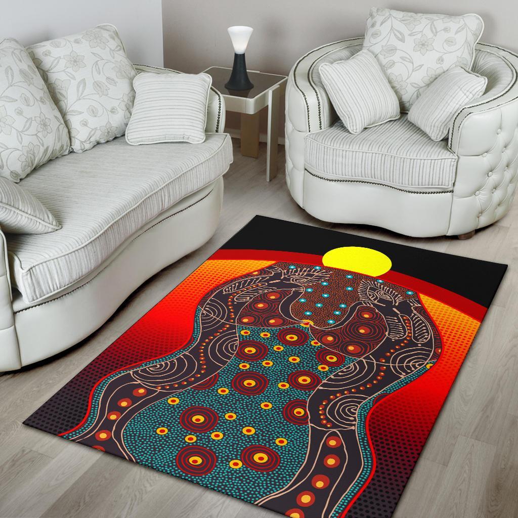 area-rug-aboriginal-sublimation-dot-pattern-style-red
