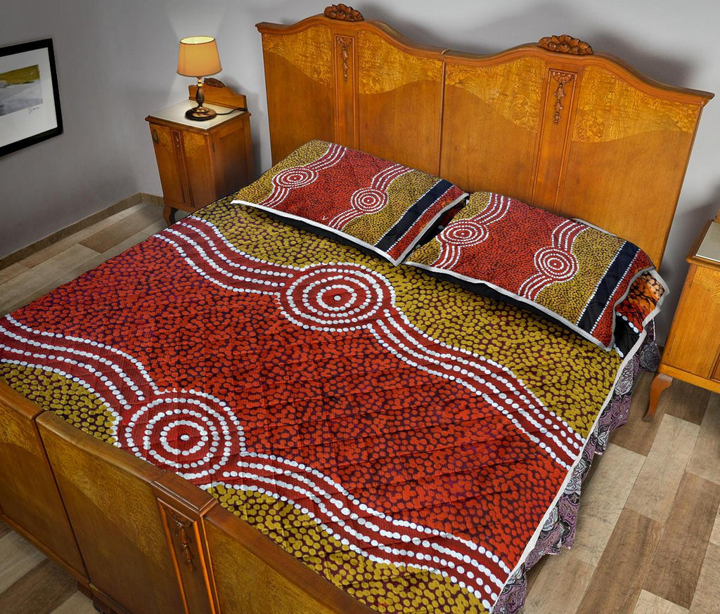 quilts-bed-set-aboriginal-dot-style
