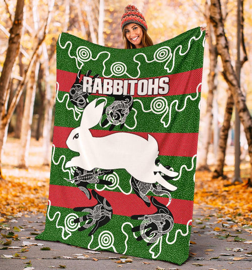 rabbitohs-premium-blanket-animals-aboriginal