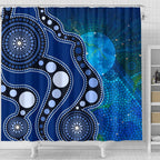 aboriginal-shower-curtain-australia-indigenous-flag-circle-dot-painting-art-blue