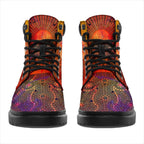 aboriginal-all-season-boots-australia-indigenous-flag-circle-dot-painting-art-golden
