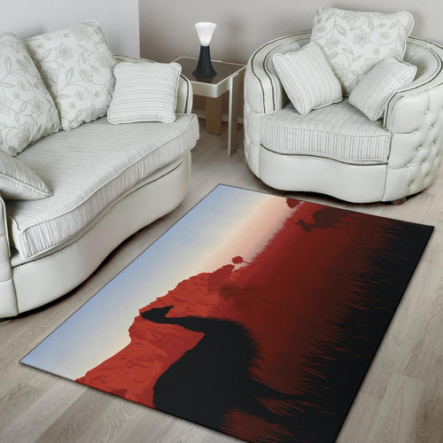area-rug-australian-nature-with-emu-and-kangaroo