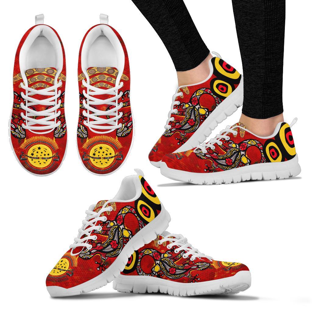 aboriginal-sneakers-lizard-and-boomerang-pattern