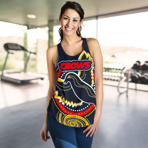 Adelaide Woman Racerback Tank Crows Indigenous - Vibe Hoodie