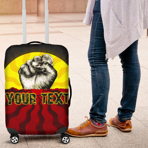 custom-aboriginal-luggage-covers-black-lives-matter-sun-dot-painting