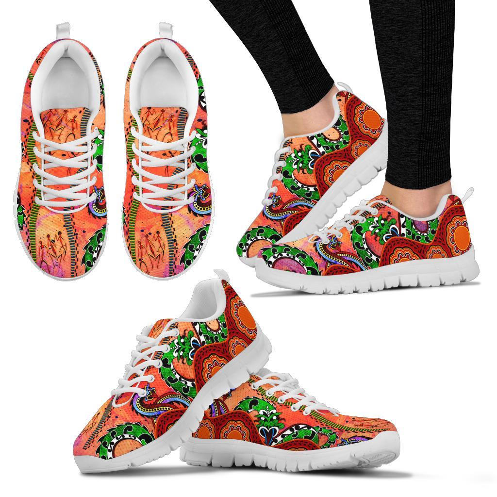 aboriginal-sneakers-aussie-indigenous-patterns-orange