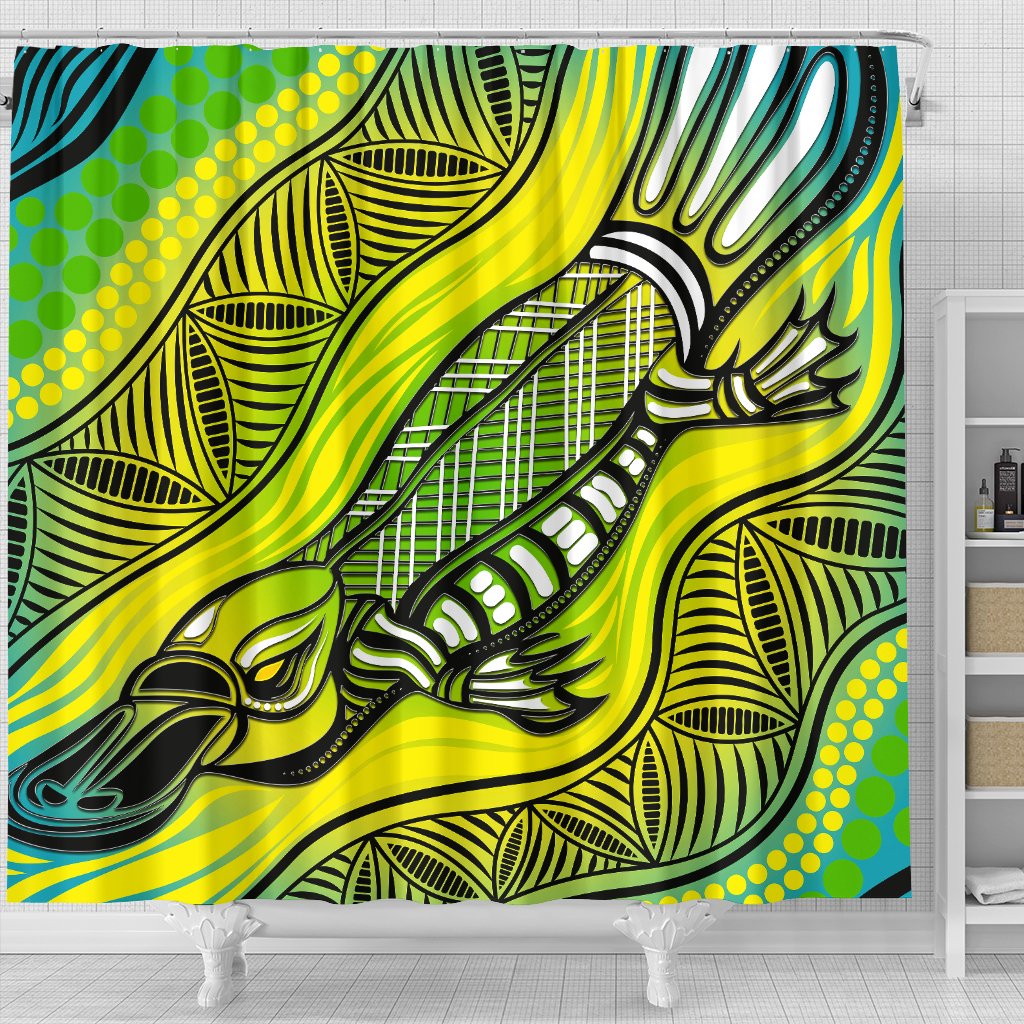 shower-curtain-aboriginal-platypus