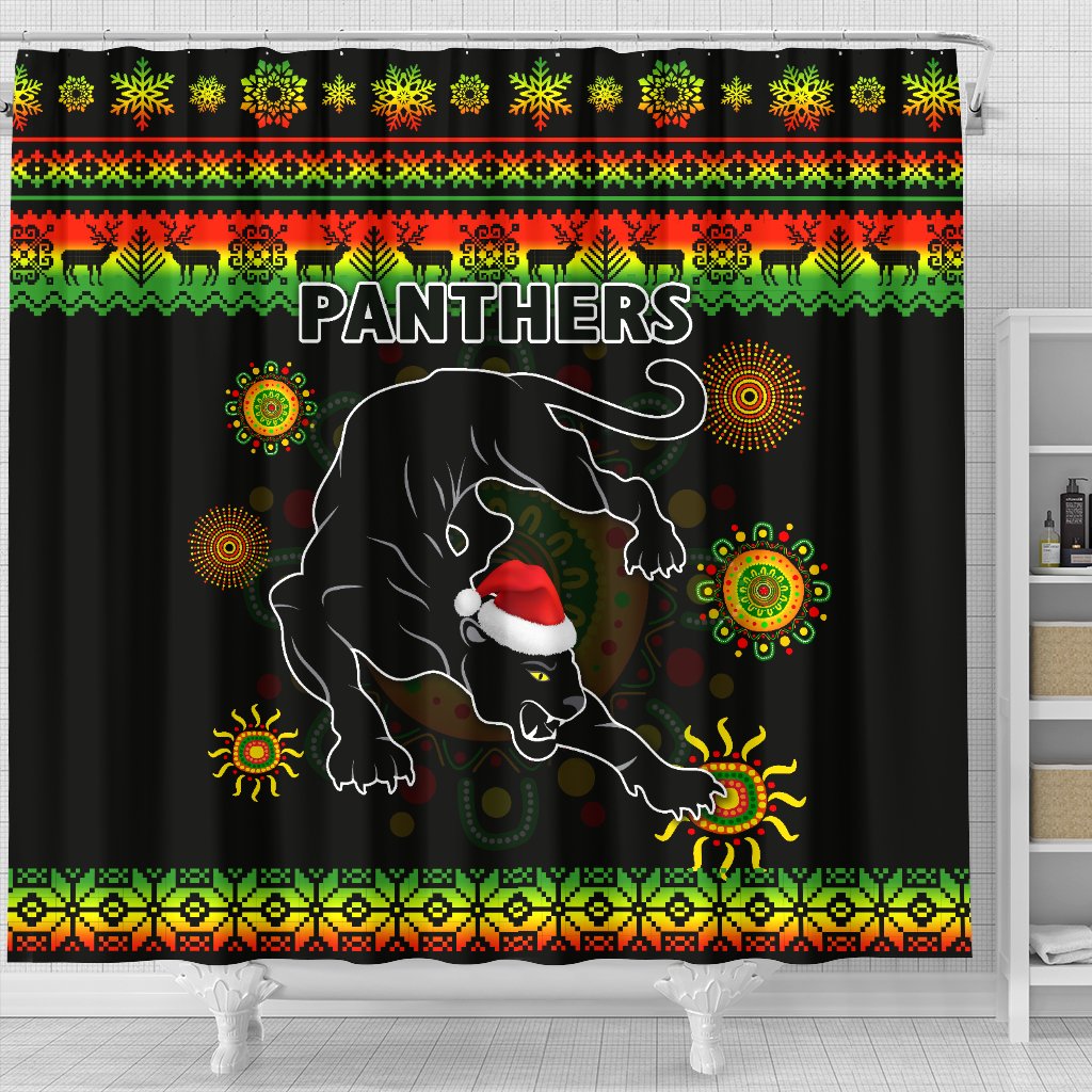 penrith-panthers-christmas-shower-curtain-indigenous