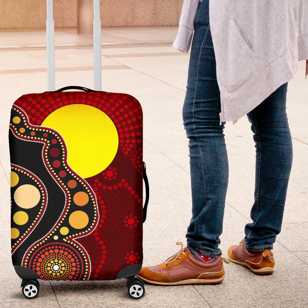 aboriginal-luggage-cover-australia-aboriginal-lives-matter-flag-circle-dot-painting-art-suitcase-cover