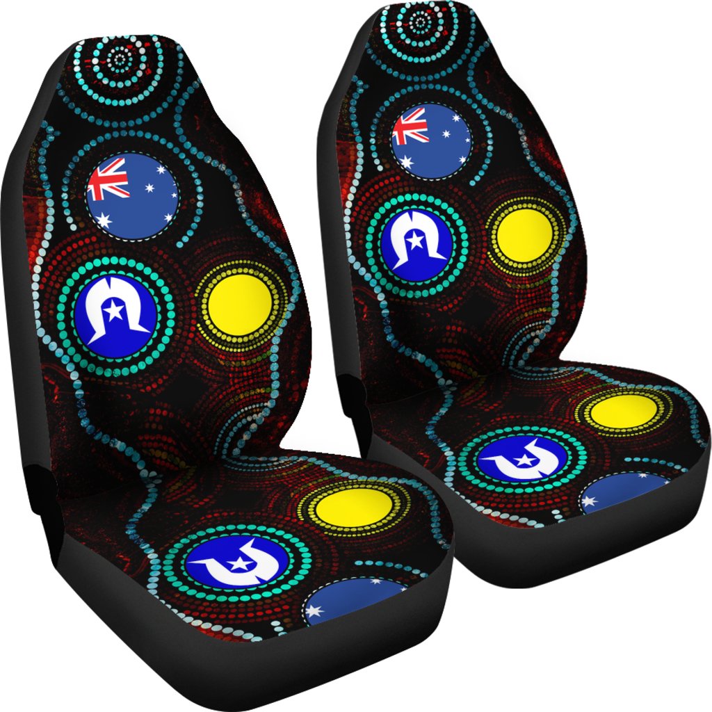 car-seat-covers-aboriginal-dot-painting-flag
