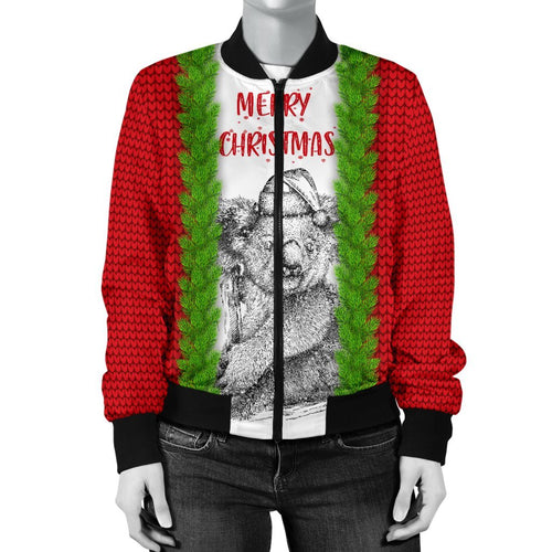 christmas-womens-bomber-jacket-merry-christmas-koala
